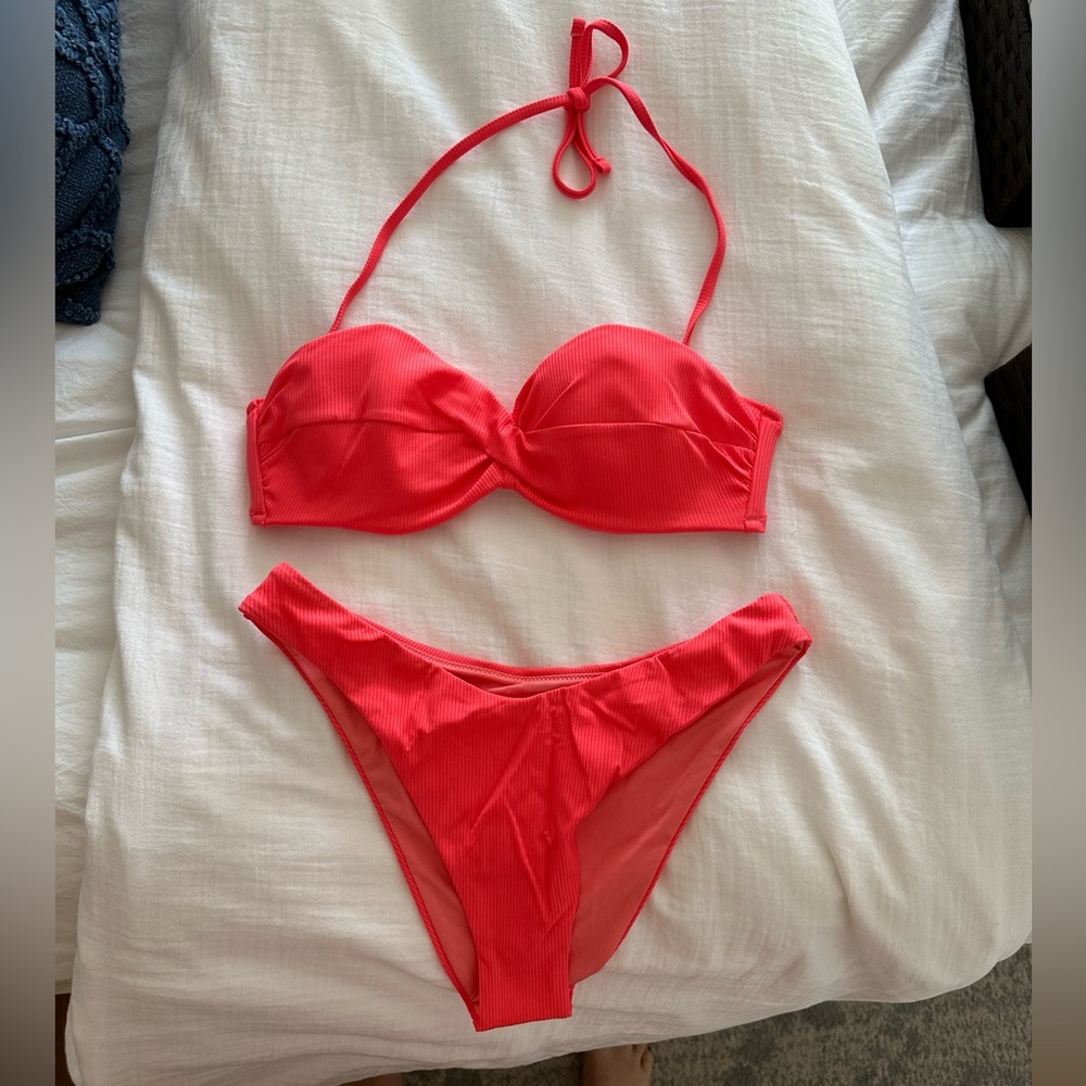 Coral bikini